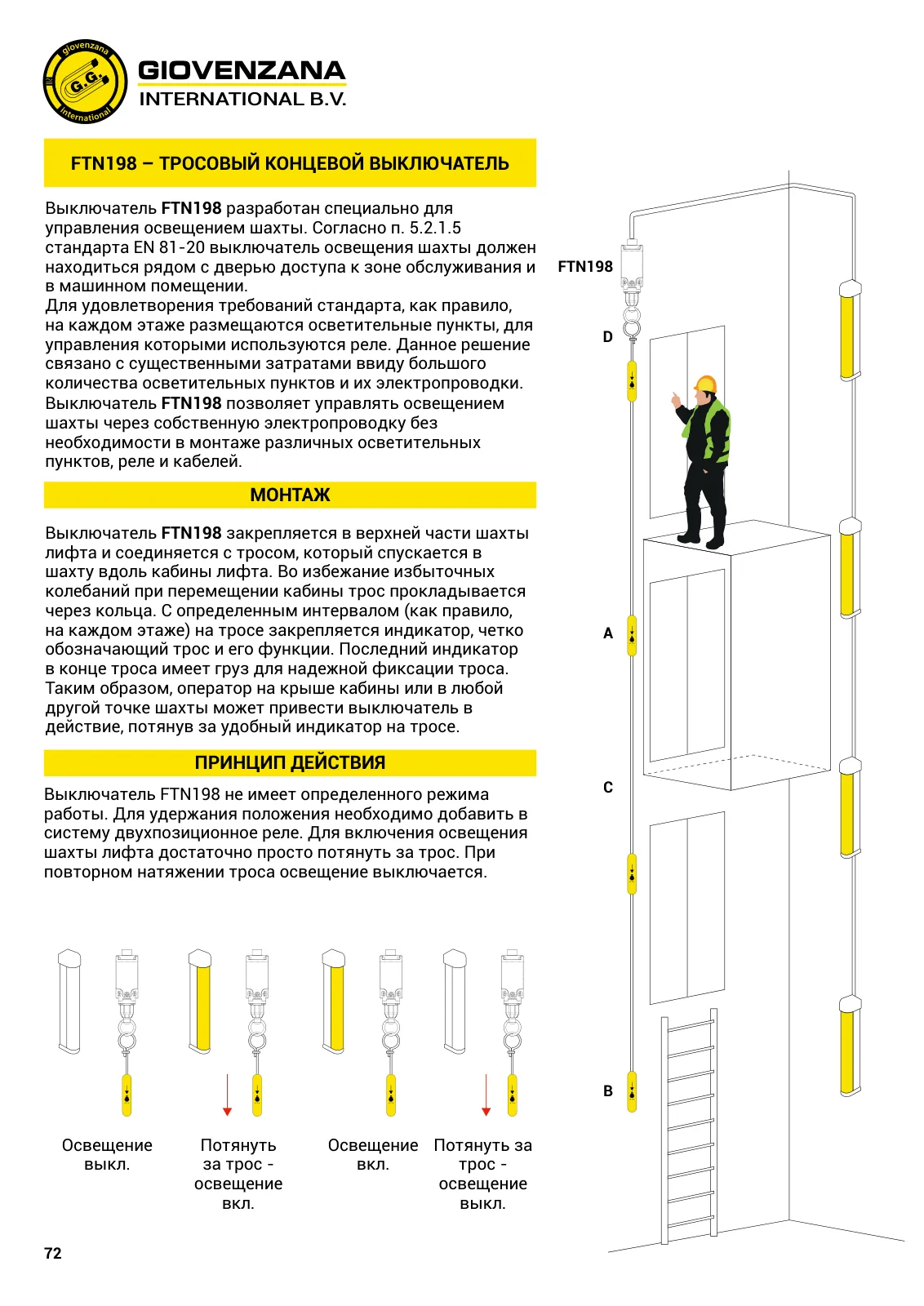 Освещение шахты лифта и светодиодные полосы, стр. 37