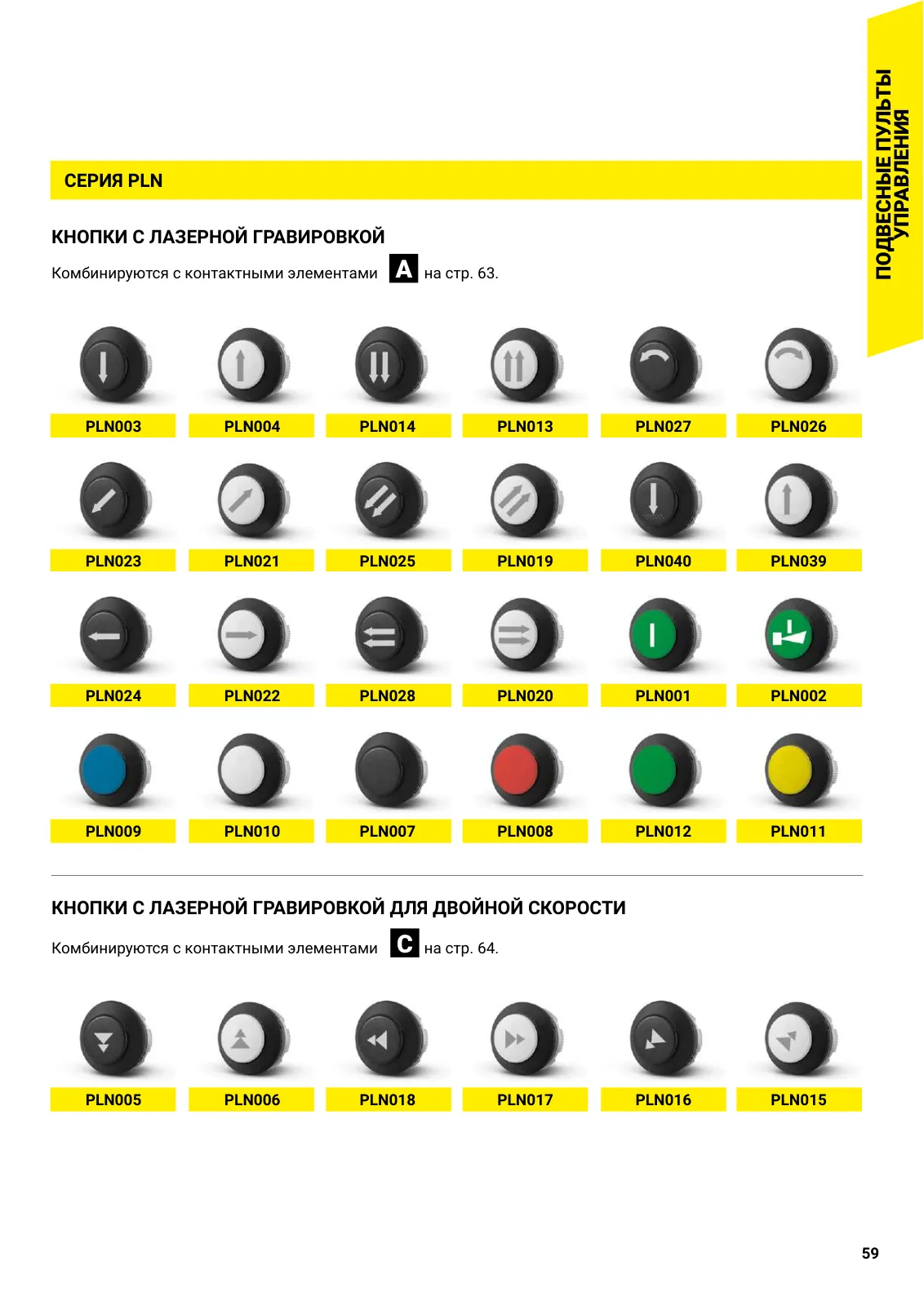 Комплекты для сборки пультов и кнопки, стр. 30