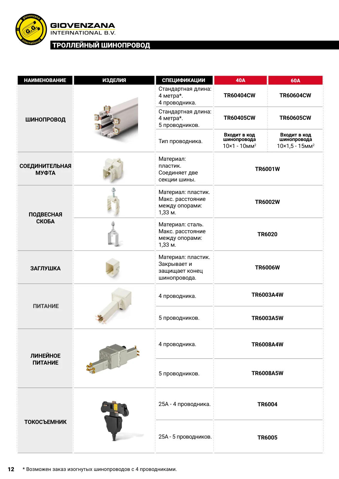 Питание 5-проводное TR6003A5W, стр. 7
